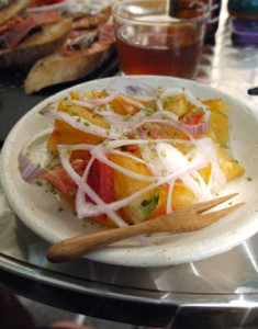 Salade de tomates ananas